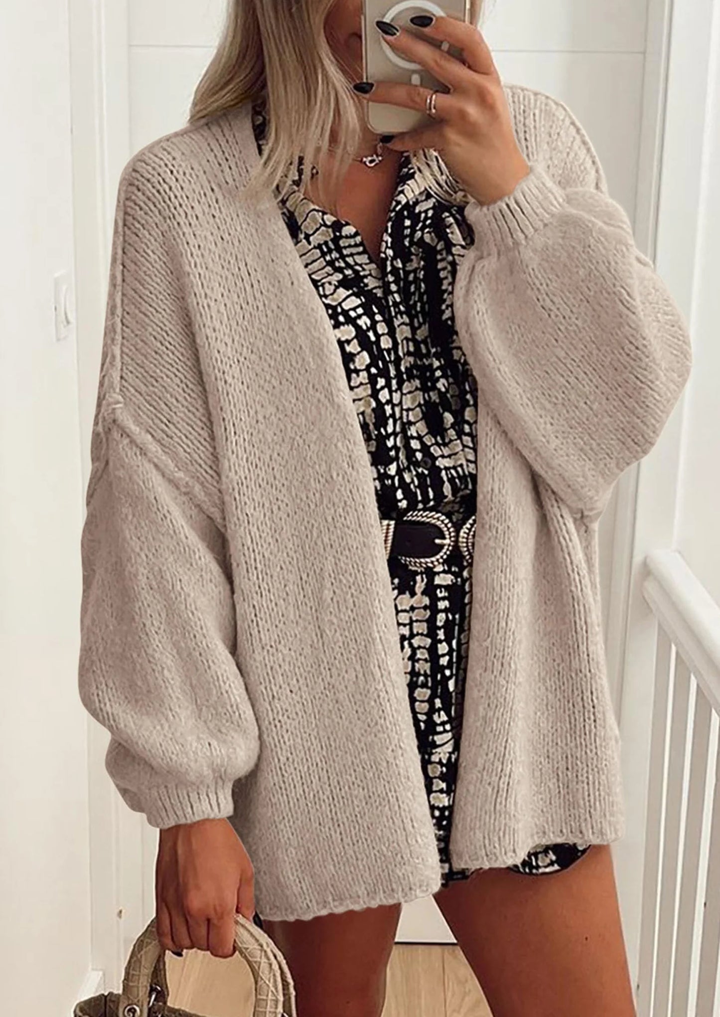 Teddy Oversized Cardigan