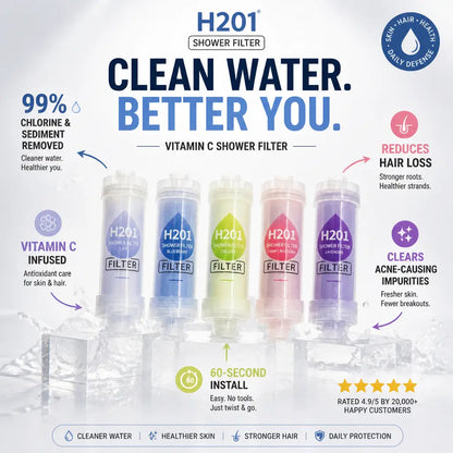 H2O1 Vitamin C Infused Shower Filter